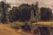 Ivan Shishkin The Pond in the old Flower gardens USA oil painting artist